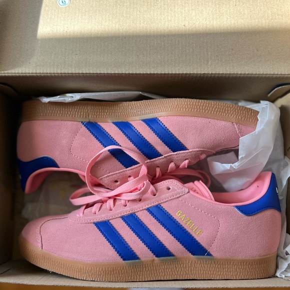 Adidas Gazelle Semi Pink Spark / Lucid Blue / Gum - Picture 4 of 5